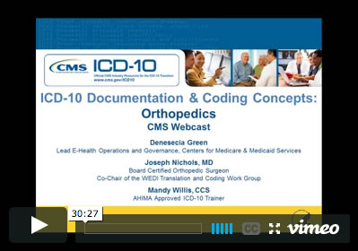 ICD-10 Webcast