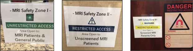 MRI Safety Signs