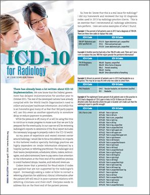 ICD-10 for Radiology Editorial